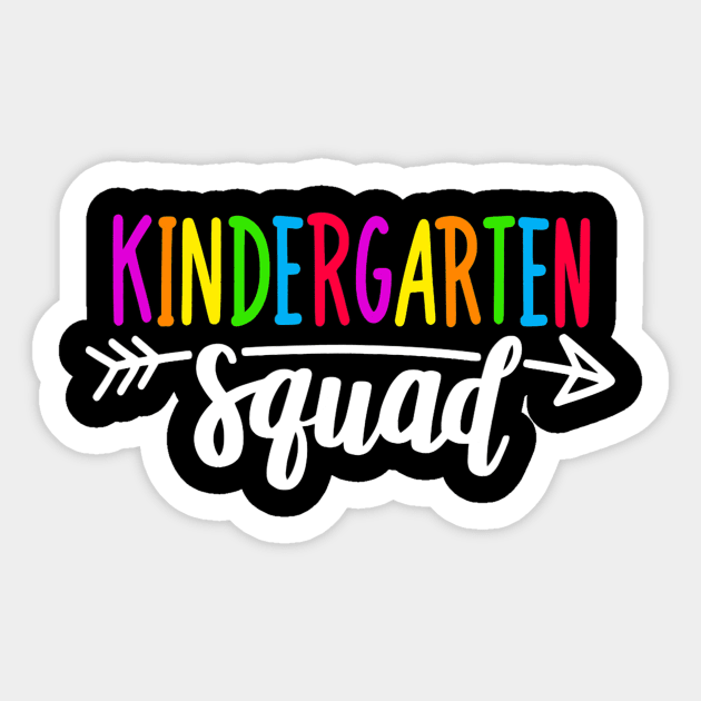 Team Kindergarten Squad Teacher Back To School Sticker by torifd1rosie